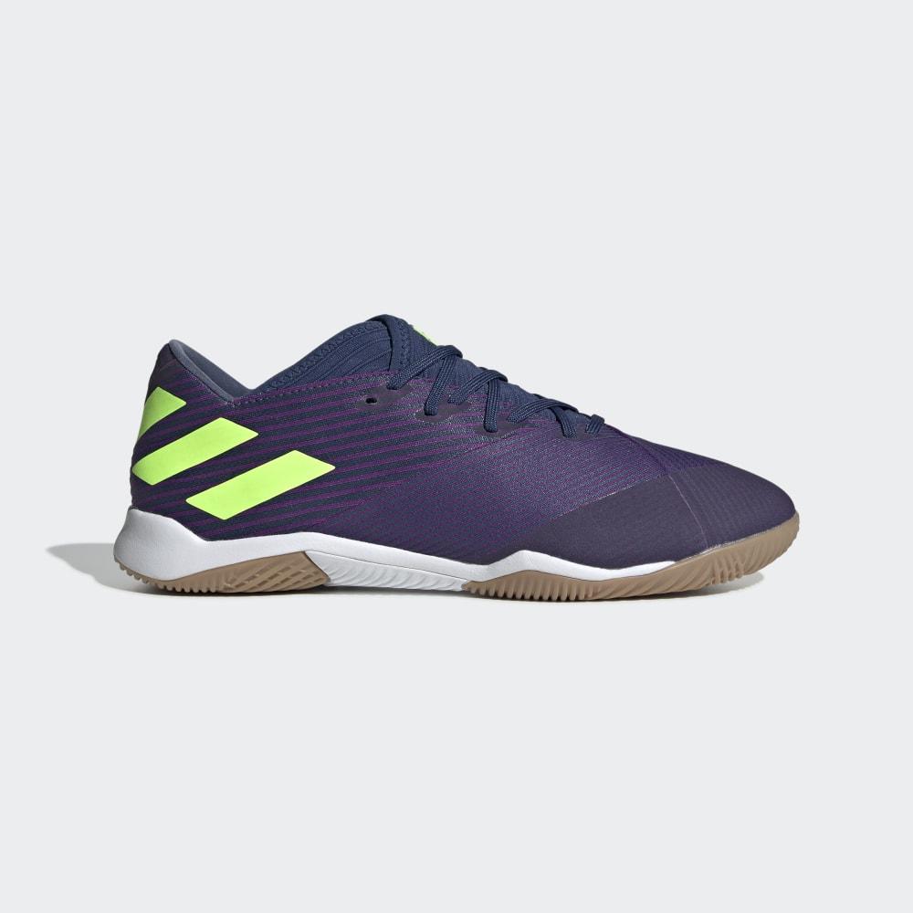 Adidasi Fotbal Adidas Nemeziz Messi 19.3 Indoor Barbati Romania - Indigo/Verzi/Violet EF1812